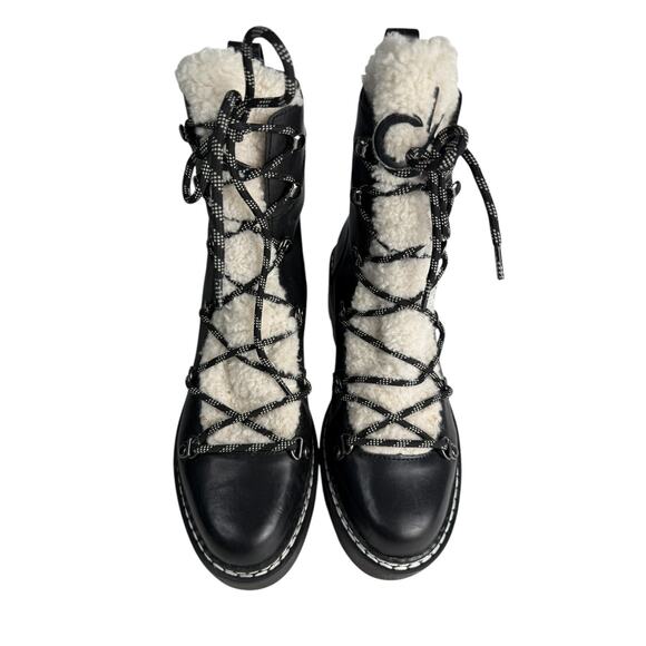 Calvin Klein Women's Alaina Hiking Boots Black‎ Size 7m NWOB - Picture 2 of 10
